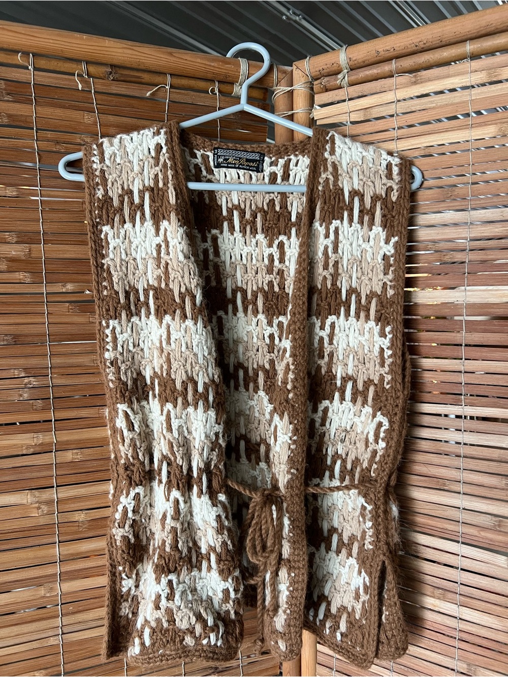 Vintage 100% Alpaca Wool Vest
